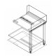 Fagor Stainless Steel Corner Bench w/ Introduction of Baskets by the Right Side E-90D