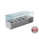 FED-X Flat Glass Salad Bench - XVRX1200/380