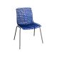 CX-H018BL Colourful Mesh Outdoor Polypropylene Chair (Blue)