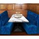 SL12-294D Lounge Double Blue Velvet 1100x1100x1100