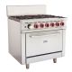 Gasmax Freestanding Natural Gas 6 Burners Stove with Gas Oven 914mm Width - GBS6TS