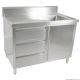 Kitchen Tidy Cabinet With Left/Right Sink 700mm Deep