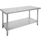 2100-6-WB Economic 304 Grade Stainless Steel Table 2100x600x900 - 6 legs