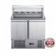 FED-X Two Door Salad Prep Fridge with Marble Top - 240L XGNS900E