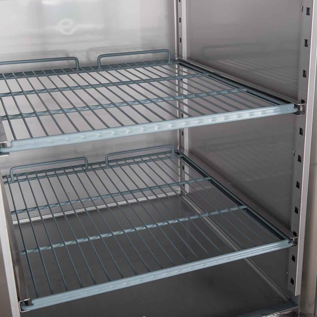 restaurant freezer removable shelving